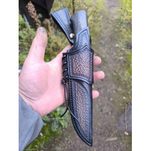 ЧОРНЕ КРИЛО авторський ніж ручної роботи майстер AlexKnifemaker, сталь REX 121, 67 HRC. Photo 2